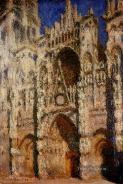  Cat Canvas - Rouen Cathedral Claude Monet